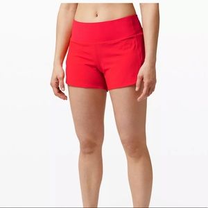 Lululemon Speed Up Shorts Mid Rise 4in Sz 6